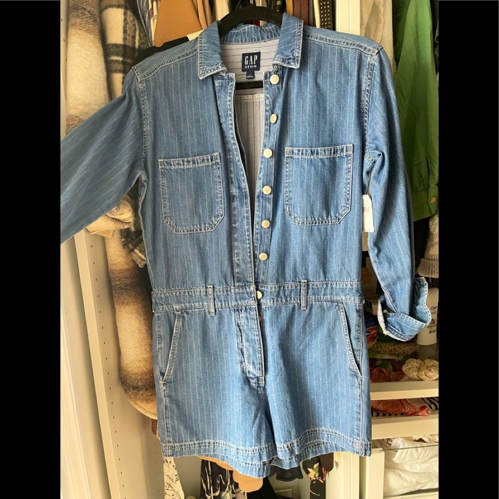 Denim romper